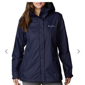 Navy blue Columbia Women's Arcadia Rain Jacket M